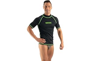 SEAC T-Sun Short Man, Maglia Protettiva Rash Guard per Snorkeling e Nuoto Anti UV