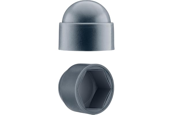 EMFA Cache-écrous M10 pour clé de 17 Anthracite 50 pcs. Bouche-trou