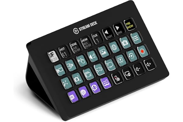Elgato Stream Deck XL – Contrôleur de studio avancé, 32 touches macro, déclenchement d’actions dans les applications et les logiciels comme OBS, Twitch, YouTube et d’autres, compatible Mac et PC