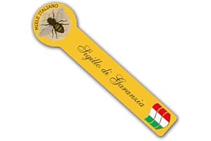 ProfessionalBee Sigillo Garanzia di QUALITA' Miele Italiano 1000 Pezzi Giallo