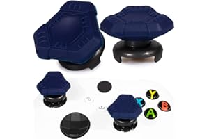 Playrealm FPS Thumbstick Extender &Textur Gummi Silikon Griffabdeckung Thumb Grip Aufsätze 2 Sätze für Xbox Series X/S & Xbox One Controller (UFO Blau)
