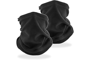 MIVAIUN Zimowy ocieplacz na szyję polarowy wiatroszczelny komin na szyję dla mężczyzn kobiet gruby pokrowiec na twarz szalik na zimną pogodę nakrycia głowy do jazdy na nartach biegania jazdy na