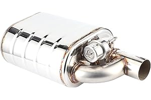 KEENSO Pompe à Vide D'échappement, Valve D'échappement électrique Universelle de Voiture de 63 Mm en Acier Inoxydable, Dispositif de Port à Distance, Tuyau de Pompe à Vide, Silencieux