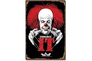 DOGT Classic Horror Film Movietephen King It 017 Vintage Retro Metal Decor Metalign Vintage TIN Sign Size: Approx. 20 * 30cm/ 7.8 * 11.8 inch(L * W)