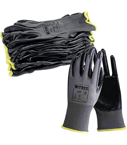 NITREX 285RP Arbeitsschutzhandschuhe | 5 Paar Größe 9 | NitreGrip® Technologie | Touchscreen-tauglich