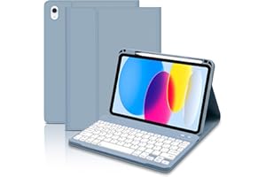 TENGWUDZ iPad 10.ª Generación Funda Teclado 10.9“ 2022, Inteligente Funda con Bluetooth Teclado para iPad 10 Generación 2022/11 Generación A16 2025 (10.9/11 Pulgada) - QWERTY Español Ñ