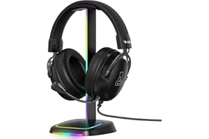 The G-Lab K-Stand Néon RGB – Support Casque Gamer avec Éclairage LED - Porte Casque Rétroéclairé avec Bouton on/Off et Sélection de Couleur - Cadeau Gaming idéal