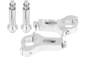 ‎KUULEYN Handprotektoren Klemmhalterung, Modifizierter Lenker, 22mm Motorrad Handprotektor Handprotektoren Fat Clamp Montagekit Motorradkomponente