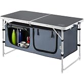 Haegs 120x60 cm Saklama Dolaplı Katlanır Kamp Masası