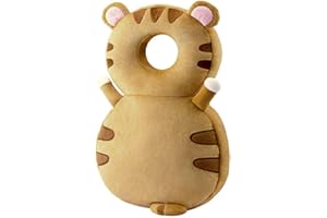 HPYSHP Toddler Baby Head Protection, Baby Walker Head Protector Backpack, Adjustable Toddler Baby Head Protective Cushion Safety Soft Pads, 1-3Year Baby Walking Head Protector (Tiger)