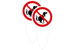 SL group - 2 Steckschilder "Kein Hundeklo" 30 x 15 cm aus Alu-Dibond (Aluminium) - Hinweisschild keine Hundetoilette - Pickeln & Kacken für Hunde verboten - Hunde-Verbots-Schilder wetterfest UV-Schutz