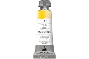 ‎MAIMERI MAIMERI BLU 12 ml, Hochwertige Aquarellfarben, Farbton Transparentgelb