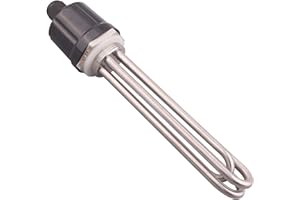 DERNORD 220V 3000W 1-1/4 Pollice Elemento riscaldante Tipo 3U Elettrico Brewing Scaldabagno BSP Filettatura Flangia in acciaio inossidabile