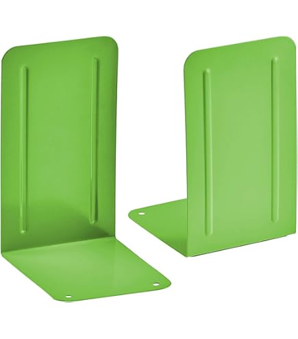 Book Ends For Shelves And Heavy Books - Metal White Bookends 1 Pair - Home Decorative Shelf Holder, Supports, And Stoppers