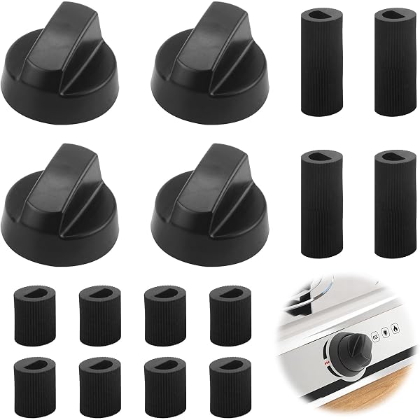 5 Boutons De Cuisinière Gaz SGERUFZ - Universel 8mm, Phénol Résistant, Réglage Précision
