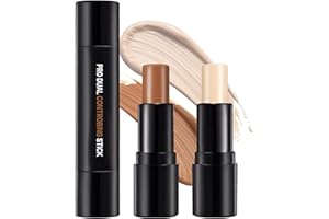 ‎ONLYOILY ONLYOILY Kontur Stift Highlighter,Concealer Contouring und Highlighter in einem, 2 Colour Make up contouring, Bronzer, Kontur Und Highlighter Für Jeden Hauttyp (#01)