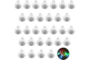 Encham 30 Stück Ballon Lichter Bunte Mini led Beleuchtung für Ballon Papierlaternen Dekoration Geburtstag Party Hochzeit