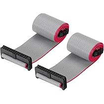 QUARKZMAN 4 Pcs Câble Ruban Plat IDC, Pas De 2mm Largeur 24mm