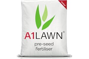 A1LAWN A1 Lawn New Grass Pre-Seed & Pre-Turf Fertiliser, 1kg (28m2) - [6-9-6] Phosphorus Rich Feed with Potassium & Nitrogen - UK Professional Grade to Accelerate Germination & A Healthy Root System.