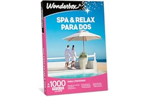 WONDERBOX - Caja Regalo - SPA & Relax para Dos - + 1000 Masages o SPA - para 2 Personas - Ideas Original Mujer ou para una Pareja