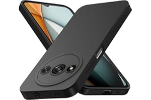 Tenphone Coque pour Xiaomi Redmi A3, Coque Redmi A3 (2024), Housse Etui de Protection en Silicone Souple,Cover Antichoc avec Protege de Camera,Compatible avec TPU (Noir, Redmi A3)