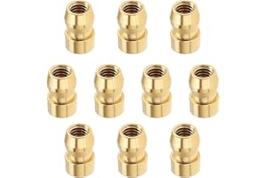 VGOL 10 Pz M4 Candela Terminale Dado Ottone Candela Proiettile Testa Terminale Accensione Candela Capezzolo Dado M4 Candela Ottone Connettore Accessori Auto