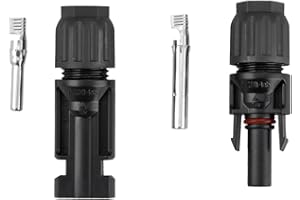 enjoy solar® 1 Pair PV Connector, Solar Photovoltaic Male + Female Cable Accessory