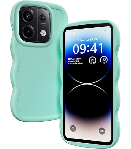 XINYEXIN Silikon-Hülle Für Xiaomi Redmi Note 13 Pro 5G / Poco X6 5G – Wellenförmig, Stoßfest, Schwarz