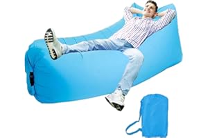 Melldrry Divano Gonfiabile, Sdraio Air con Pacchetto Portatile, Divano ad Aria Air Campeggio per Viaggi, all'aperto, Campeggio, Escursionismo, Piscina e Feste in Spiaggia
