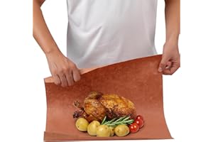 NEWOUTSET 60 Fogli di Carta da Macellaio Rosa per Barbecue, 30 x 30 cm Rotolo Butcher Paper BBQ Rosa, Carta Kraft per BBQ, Grill, Affumicatore, Alimenti Carne Pesce