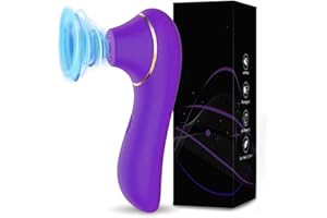 AGHPDH Vibradorador mujer juguetes eóticos Estimulador de clítoris femenino succionador de clítoris Femenino con 5 Modos Côṋsôlâdőres.. para recargable (L6-Púrpura)