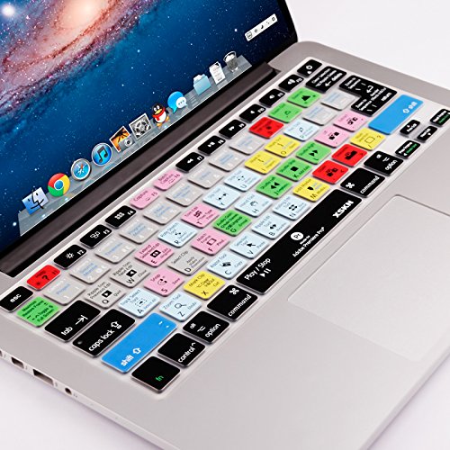 XSKN Adobe Premiere Pro Shortcuts Tastatur Haut Cover für 33 cm 38,1 cm 43,2 cm MacBook, MacBook Pro, MacBook Air uns eu Version - 6