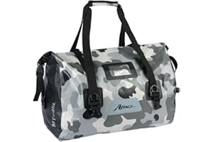 AFNCX Borsa Moto Posteriore 30L PVC Impermeabile,Borsa da Viaggio Riflettente per Motociclismo,Escursionismo, Ciclismo, Viaggio, Campeggio, Outdoor