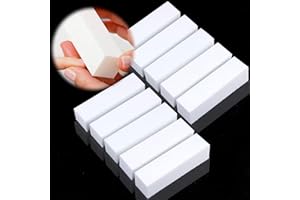 JANEROWEE 10 Pezzi Buffer Blocchi,Levigatura File Strumento,Buffer per Unghie Grana,Lime Unghie Professionali per Saloni di Bellezza,Adatto per saloni di bellezza