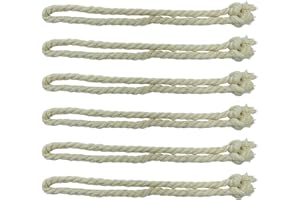 UMCHU 6 Piezas Alzapaños con borlas,Alzapaños de Cortina Hechos a Mano,para Salón Dormitorio Biblioteca Hotel Decoración(71 cm de Largo y 15 mm de Grosor)