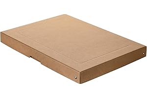 Falken - Ref. 22001776000F - PureBox Nature - 1 boîte de rangement avec couvercle - emballage cadeau - sans plastique - format A3 - hauteur 40 mm - poignée découpée - entourée d'un ruban