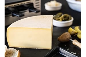 ‎FEINER KÄSE HEMMEN RACLETTE KÄSE: Schweizer Raclettekäse 'RACLETTE SWISS' als 1/4 (viertel) Käse Laib 1,20 kg - VAKUUMVERPACKT - Laktosefrei - Vegetarisches Lab - Aus bester Sommermilch