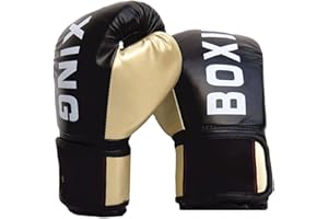 BETECK Gants de Boxe Enfants, 6OZ Gants d'entraînement de Boxe pour Enfants, Gants de Combat de Boxe Réglables pour MMA Muay Thai Kickboxing Sparring Âgés 3-10 Ans