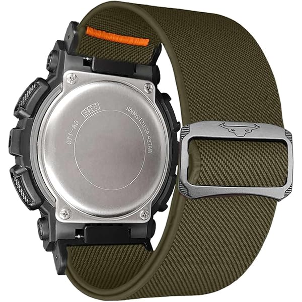 Bracelet Silicone + Cuir Pour Montres 25x19mm - étanche, Anti-transpiration, Réglable - Remplacement HUB-LOT