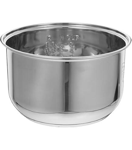 Bac Intérieur De Remplacement En Acier Inoxydable Pour Cuiseur à Riz - Casserole De Rechange 18x18x12.5 Cm, Compatible Avec De Nombreux Modèles