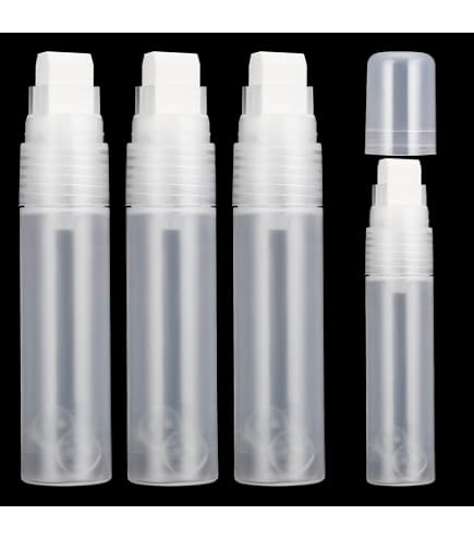 16 Pcs Refillable Acrylic Paint Markers – Empty Paint Pens With Dropper, 3/6/8mm Tips For DIY Art