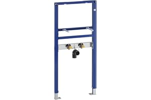 Geberit Vorwandelement Duofix, 111430001, Trockenbauelement für Waschtisch, höhen- oder tiefenverstellbare Armaturenanschlussplatte, 65191 2