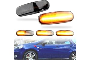 MKptopia 1 paio Luce di segnalazione di direzione LED lampada indicatore parafango laterale dinamico Compatibile con Fi-at Dob-lo Pan-da I-dea -Stilo Fi-orino