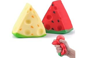 ANBOOR 2 sztuki zabawek do quishies z arbuzem – miękkie zabawki antystresowe Kawaii, powoli odpoczywające, super miękkie zabawki sensoryczne dla dzieci i dorosłych