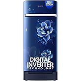 Samsung 189 L, 5 Star, Digital Inverter, Direct-Cool Single Door Refrigerator (RR21H2H25CU/HL, Camellia Blue, Base Stand Drawer, Single Touch Defrost,