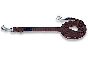 Animal Connection GUINZAGLIO Cani ADDESTRAMENTO in Nylon, 3 Metri RIDUCIBILE 1,5. Tanti colori disponibili (M/L, Marrone)