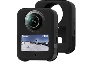 DEBMALE Osmo 360 Silikon Schutzhülle - für Kameraobjektiv Kratzfest Stoßfest Schutzhülle für DJI Osmo 360 Kamerazubehör (schwarz)