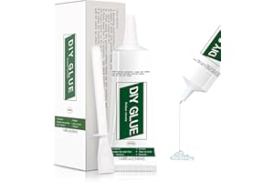 Miioto Colle Maquette, Colle Forte Plastique, colle Liquide Transparent, Séchage Rapide et Imperméable, Convient pour les Modèles, L'artisanat, Papier et les Petites Pièces - 50ml