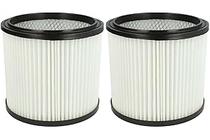 vhbw 2x Faltenfilter Ersatz für Kärcher 6.904-170.0, Einhell 2351110, Parkside 72800205, Lavor 3.752.0032 für Staubsauger - Patronenfilter, Weiß