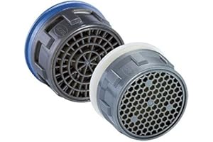 BLANCO Juego de 2 reguladores de chorro (cascada y laminar) para grifos de alta presión, incluye llave, apto para todos los grifos con rosca exterior M24 x 1 o una rosca interior M22 x 1